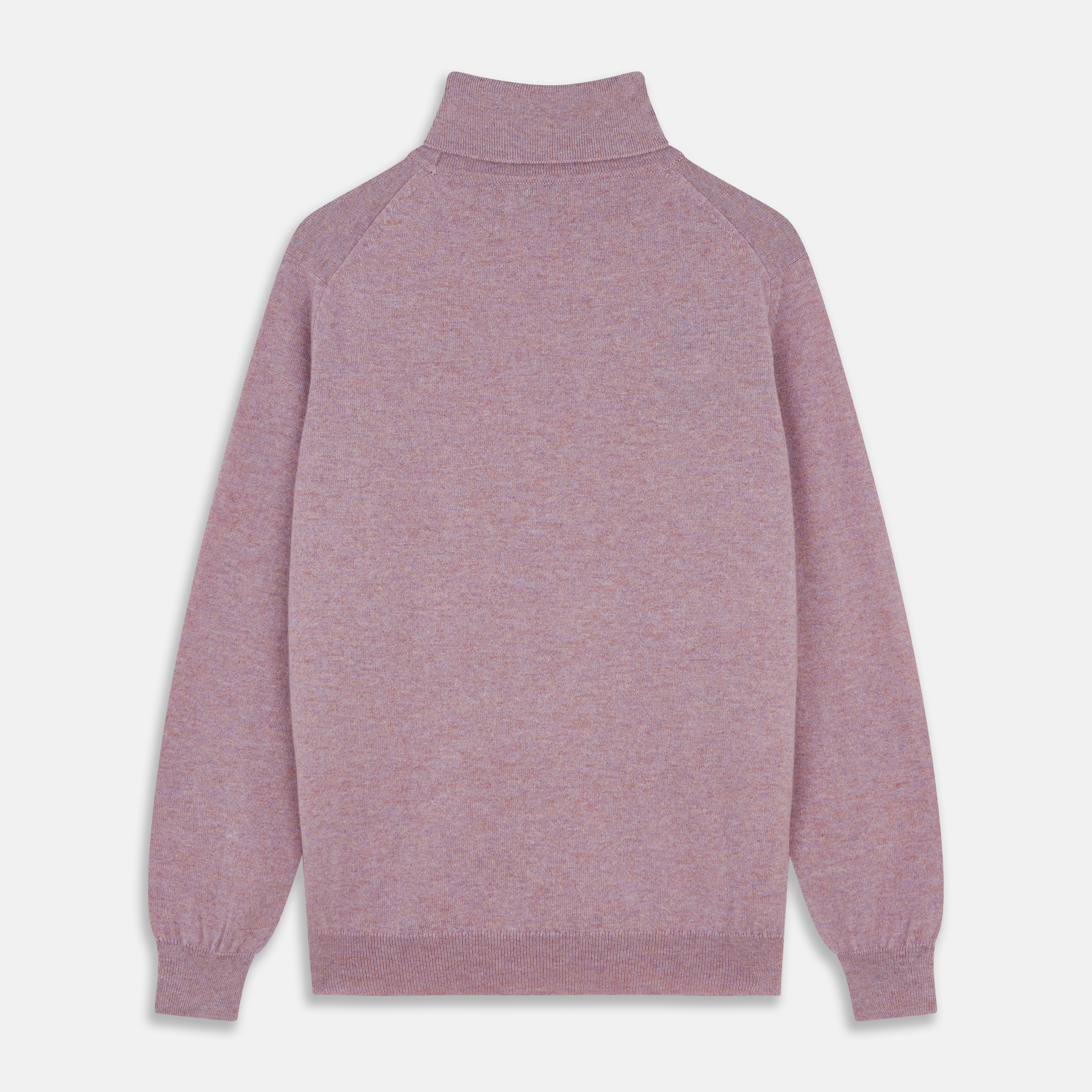 Image 3 of product Lilac Heather Aubrey Cashmere Roll Neck Jumper