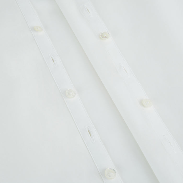 PLAIN WHITE WINDSOR SHIRT WITH TURNBULL OPEN COLLAR AND 3-BUTTON CUFFS Image 6