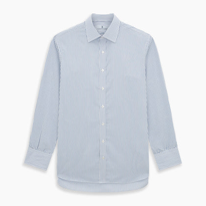Blue Shadow Stripe Mayfair Shirt Image 6