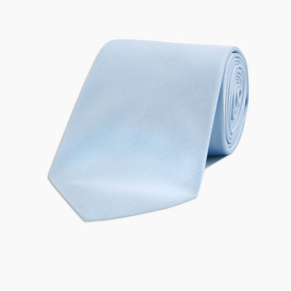 Plain Woven Satin Silk Tie Image 4