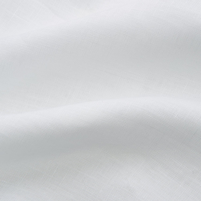 White Weekend Fit Linen Finch Shirt With Derby Collar And Chest Pocket Image 4