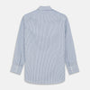 Blue and White Stripe Cotton Regular Fit Mayfair Shirt