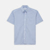 Pale Blue Multi Check Cotton Weekend Fit Williams Shirt