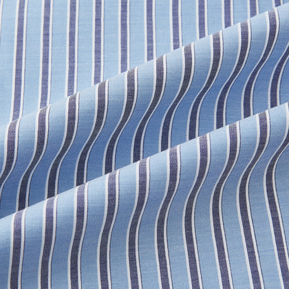 Steel Blue Ticking Stripe Westminster Shirt Image 7