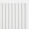 View 2 of product The Dark Navy Double-Pinstripe Hand-Rolled Handkerchief by Turnbull & Asser features white fabric with evenly spaced thin dark navy stripes and refined hand-rolled edges.