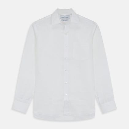 Plain White Linen Fabric