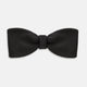 The Casino Royale Bow Tie by Turnbull & Asser, as seen on James Bond, is a classic black Shantung silk bow tie with a smooth, slightly shiny finish, shown against a plain white background.