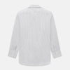 View 3 of product The Blue and Red Graph Check Westminster Shirt by Turnbull & Asser features a classic collar, long sleeves, and British craftsmanship, with a blue and red checkered pattern on white, displayed flat on a white surface.