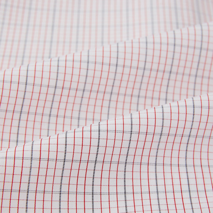 Red Micro Graph Check Mayfair Shirt Image 4