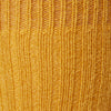 View 2 of product A single Turnbull & Asser CASHMERE/COTTON BLEND OCHRE SOCK, knee-high and ribbed, is shown upright on a white background.