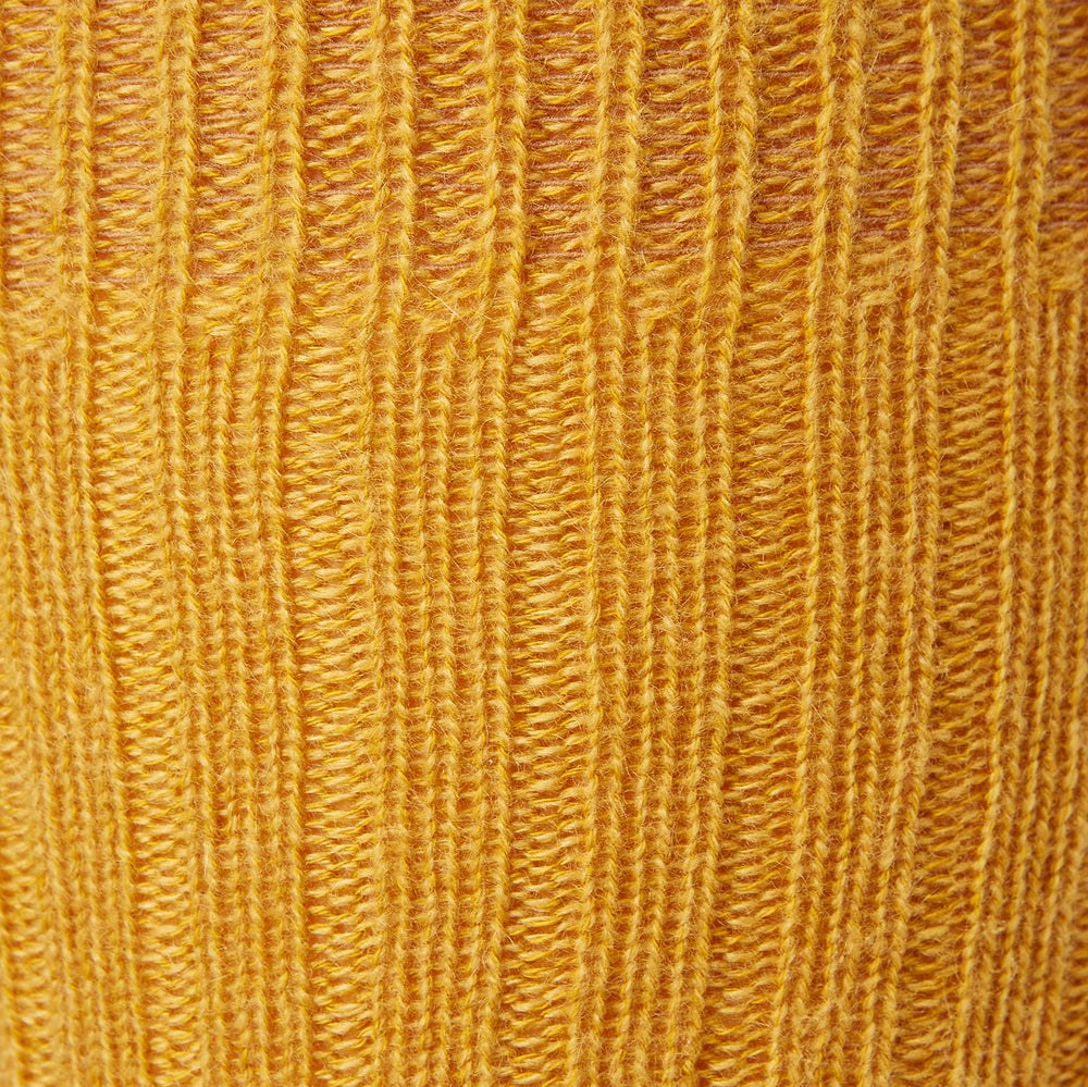 CASHMERE/COTTON BLEND OCHRE SOCKS