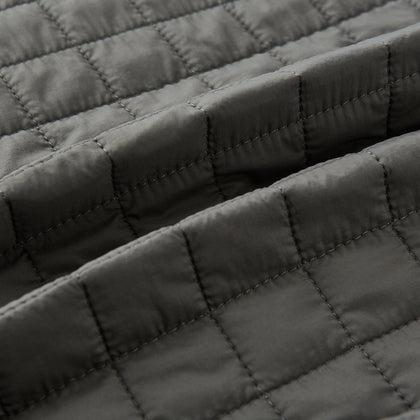 Shadow Grey Double-Breasted Quilted Gilet Image 3
