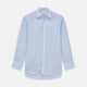 Pale Blue Check Linen Regular Fit Mayfair Shirt