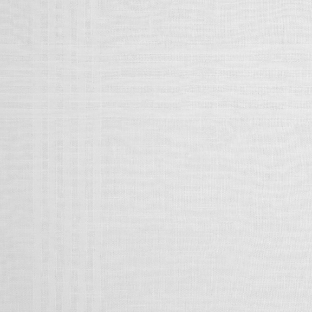 View 3 of product A White Cross Stripe Hand-Rolled Linen Handkerchief by Turnbull & Asser UK, artfully folded with one corner turned down, is displayed on a plain white background, evoking the elegant look of a classic pocket square.