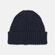 Navy Ribbed Cashmere Hat