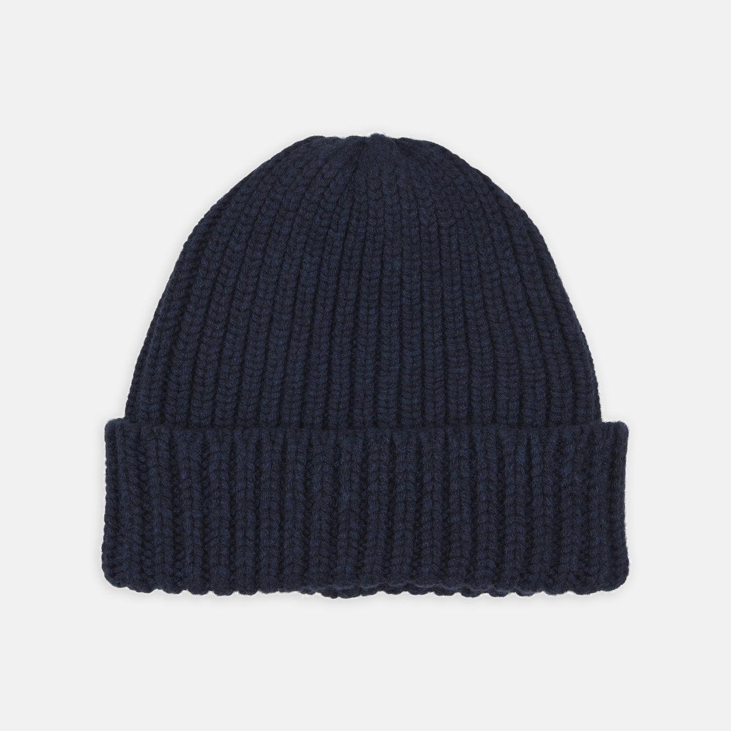 Image 1 of product Navy Ribbed Cashmere Hat