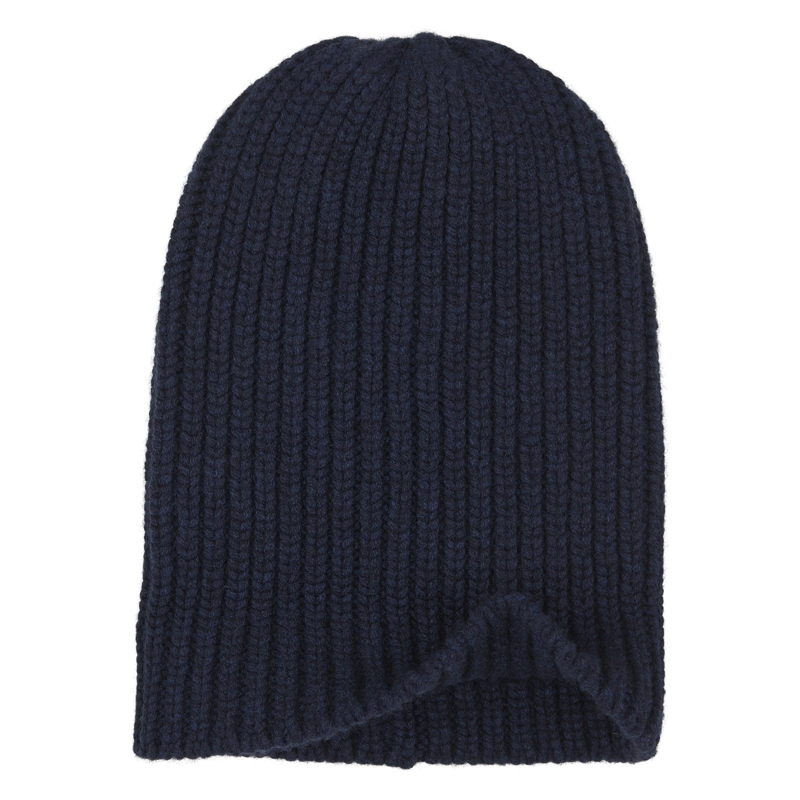 Image 2 of product Navy Ribbed Cashmere Hat