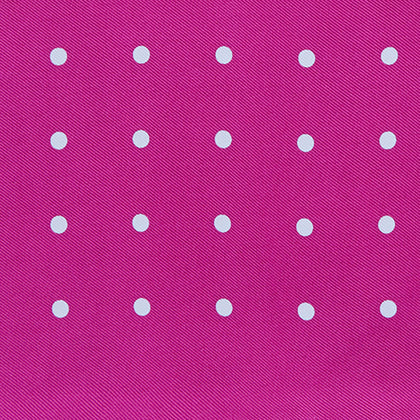 Fuchsia Spot Silk Pocket Square Image 2