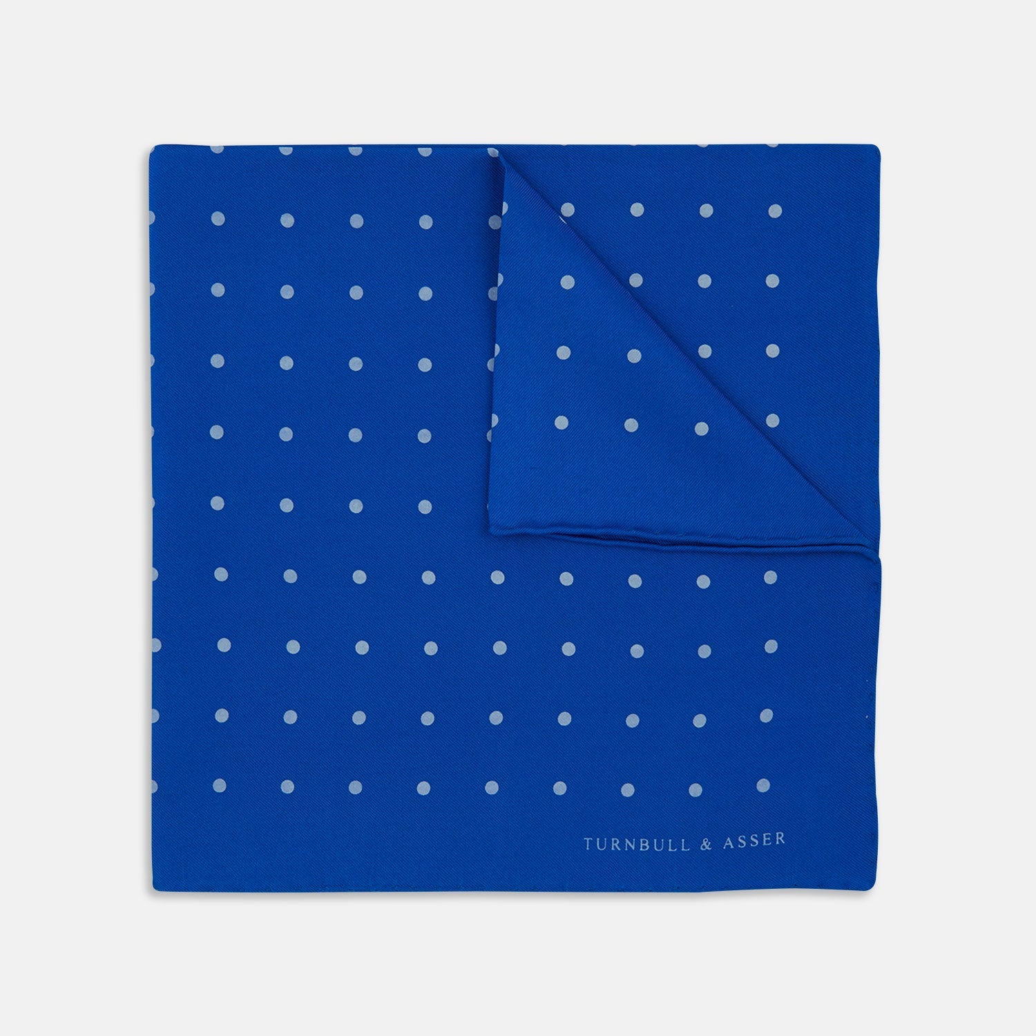 Image 1 of product Royal Blue Spot Silk Pocket Square
