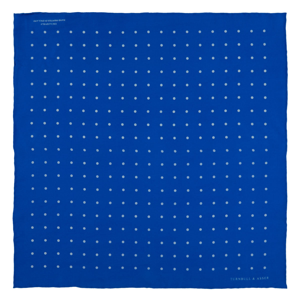 Image 2 of product Royal Blue Spot Silk Pocket Square
