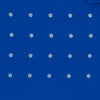 View 3 of product The Royal Blue Spot Silk Pocket Square by Turnbull & Asser features evenly spaced white polka dots and a branded corner, making it the perfect accessory to add flair to pinstripe suits.