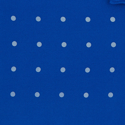 Royal Blue Spot Silk Pocket Square Image 2