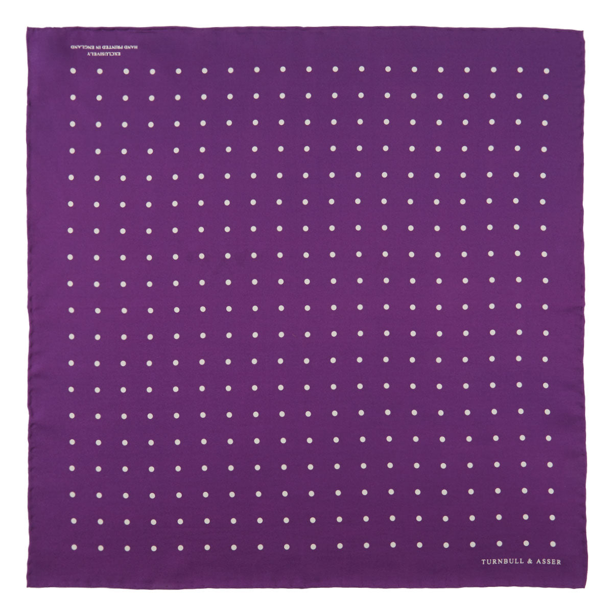 Image 2 of product Purple Spot Silk Pocket Square