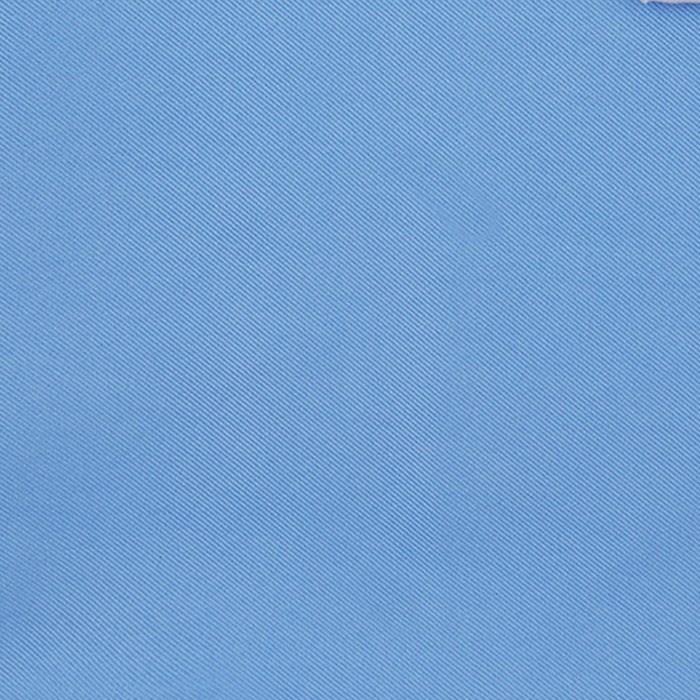 Blue and White Piped Silk Pocket Square Image 2