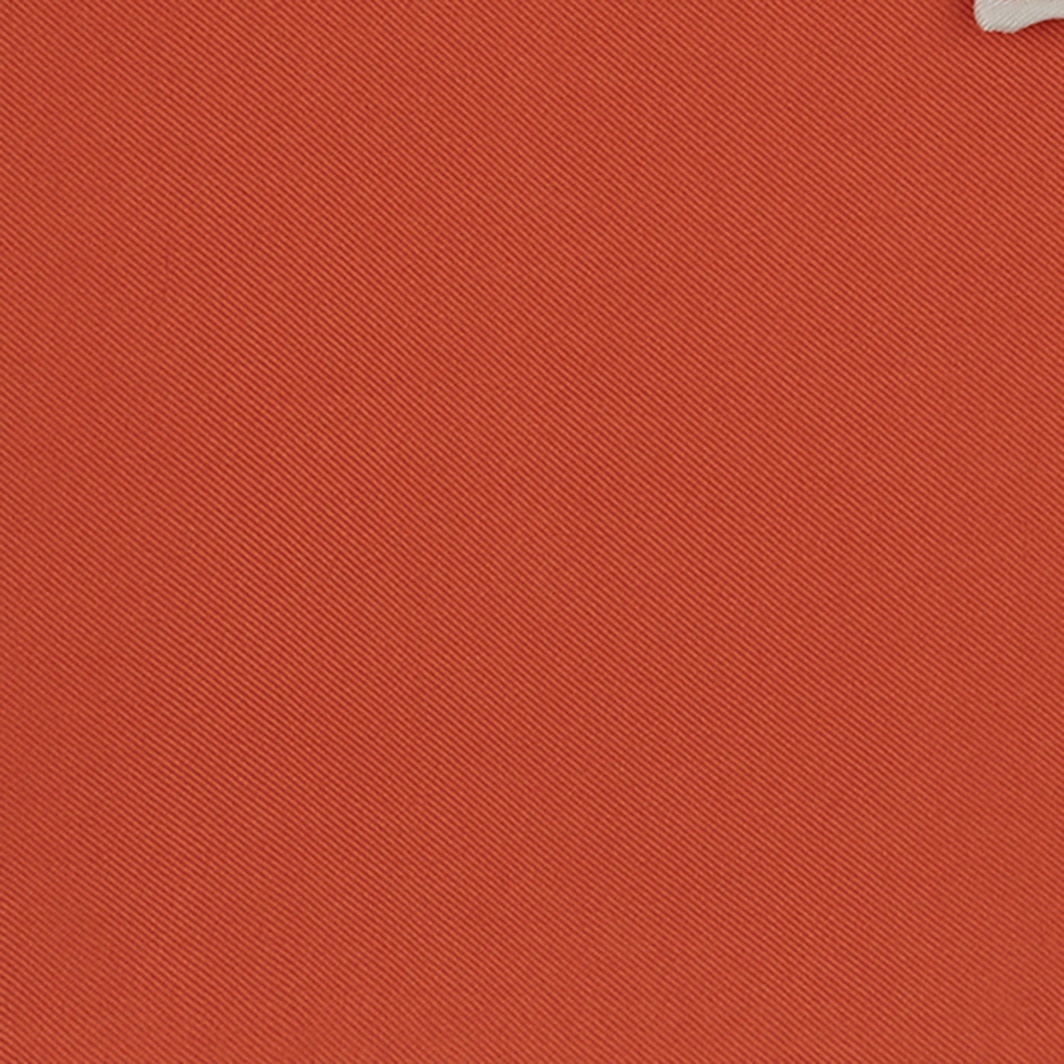 Image 3 of product Dark Orange and White Piped Silk Pocket Square