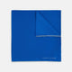 Royal Blue Piped Silk Pocket Square
