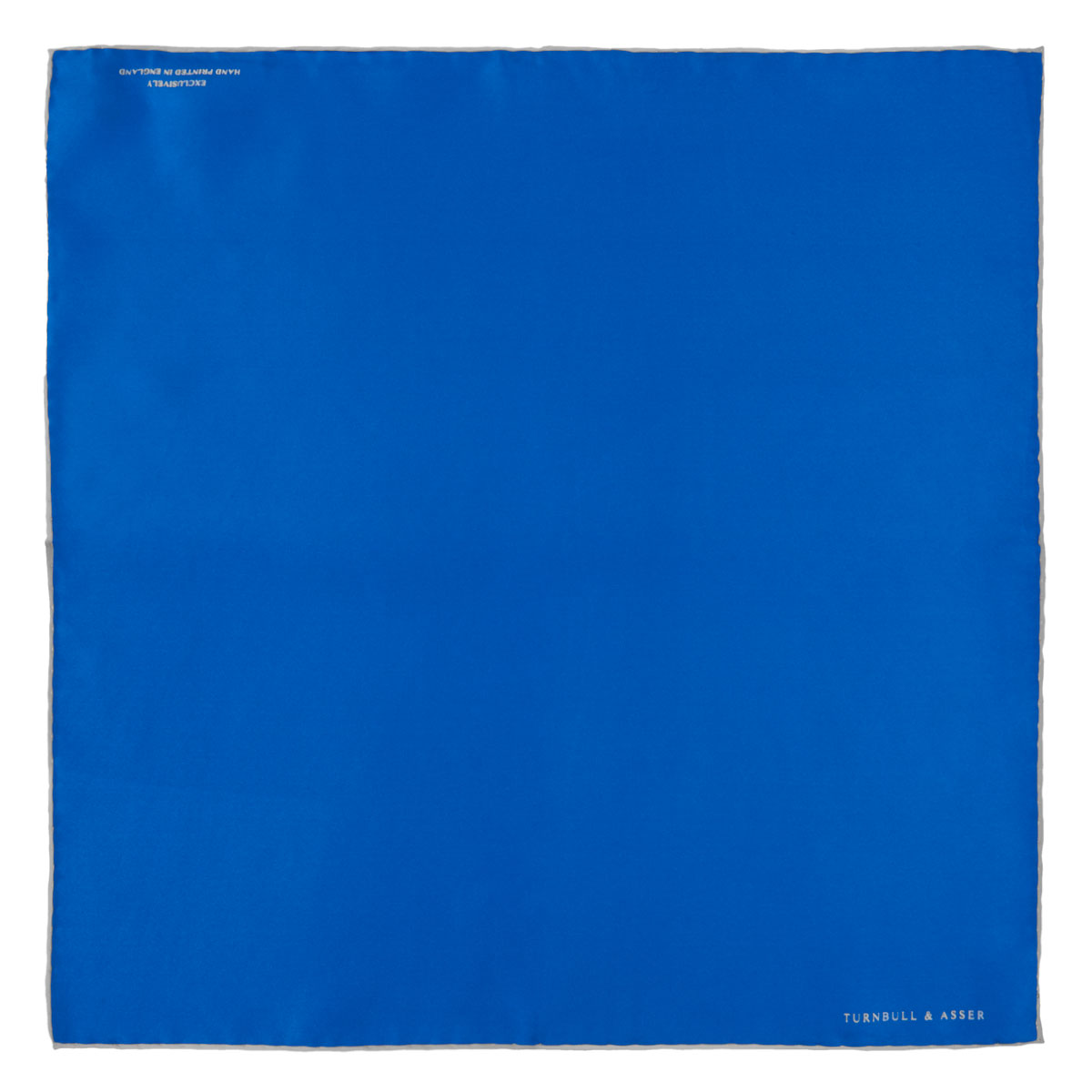 Image 2 of product Royal Blue Piped Silk Pocket Square