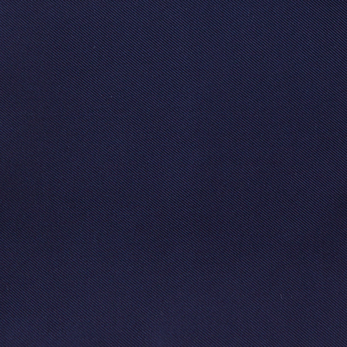 Navy and White Piped Silk Pocket Square Image 2