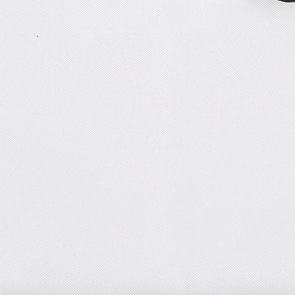 White and Black Piped Silk Pocket Square Image 2