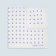 White and Blue Spot Silk Pocket Square