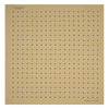 View 2 of product The Yellow and Blue Spot Silk Pocket Square by Turnbull & Asser features evenly spaced blue dots on yellow silk, with the brand name printed in one corner and a refined folded finish.