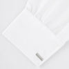 View 4 of product Turnbull & Asser’s Sterling Silver Bar Cufflinks feature a textured cylindrical design and chain links, making them an elegant men’s accessory, shown here on a plain white background.