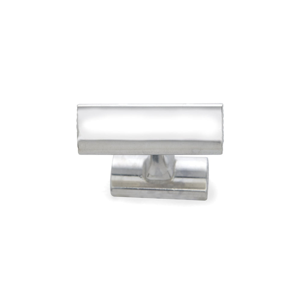 Turnbull & Asser STERLING SILVER HANDLEBAR CUFFLINKS feature a sleek, smooth finish, shown against a plain white background.