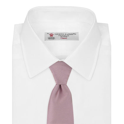Rose Horizontal Twill Silk Tie