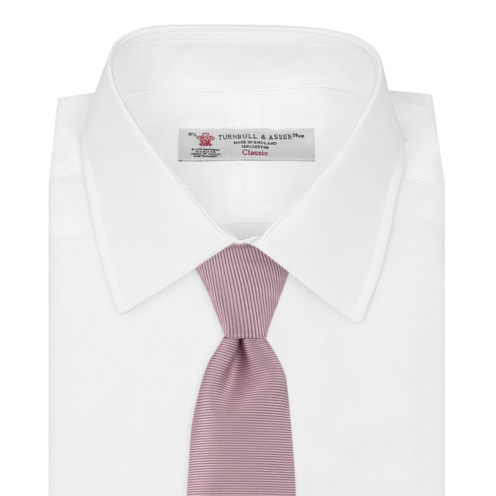Rose Horizontal Twill Silk Tie