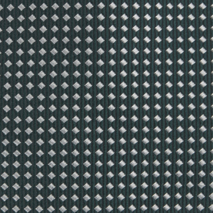 Forest Green and White Diamond Silk Tie Image 2