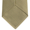 View 4 of product The Gold and White Diamond Silk Tie by Turnbull & Asser features a classic textured diagonal diamond pattern—ideal for elevating your favorite office shirt.