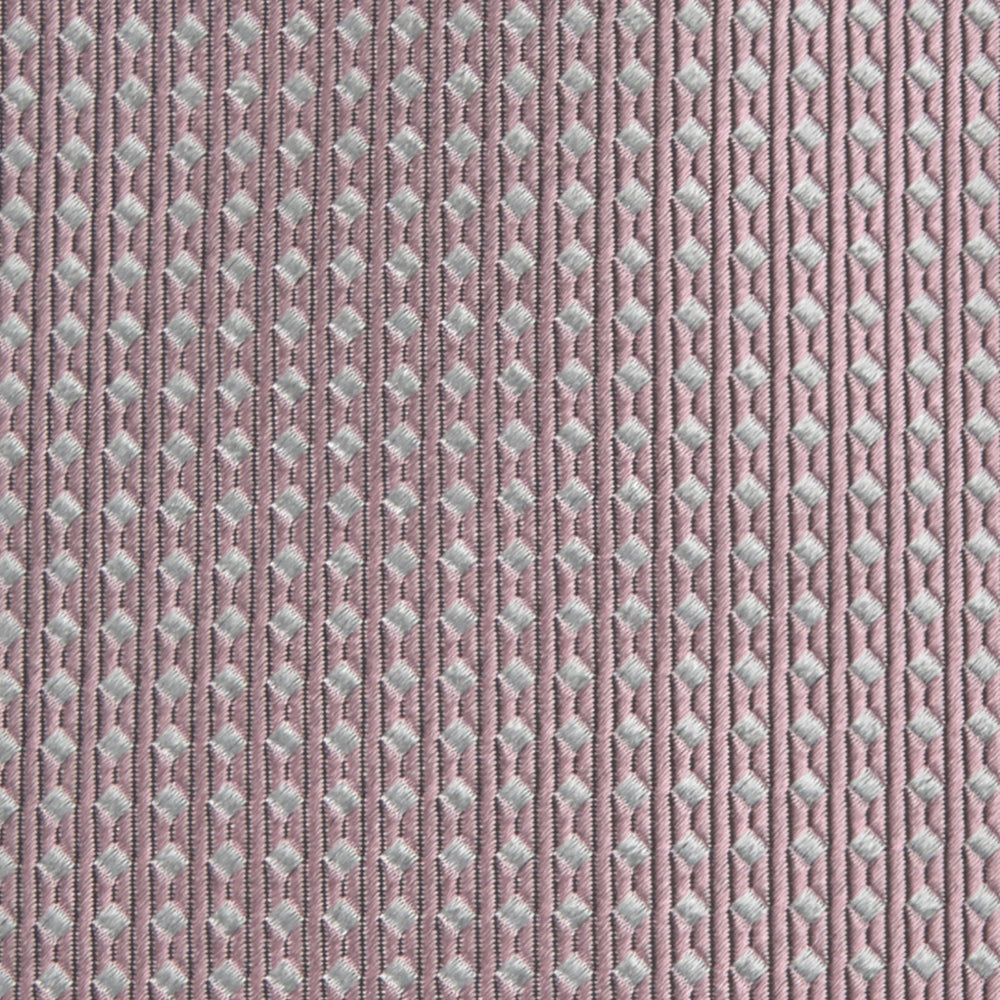 Rose and White Diamond Silk Tie