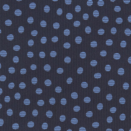 Navy and Blue Paint Spot Silk Tie Image 2