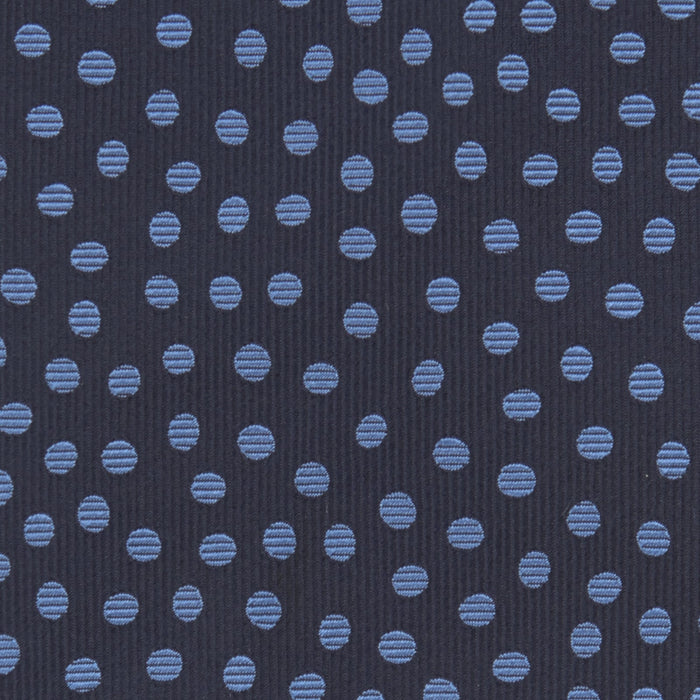 Navy and Blue Paint Spot Silk Tie Image 2