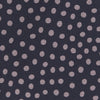 View 3 of product The Turnbull & Asser Navy and Pink Paint Spot Silk Tie, rolled at one end and set against a white background, adds a stylish touch to any office shirt with its modern spot pattern.