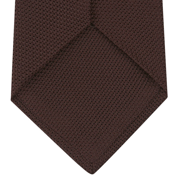 Burgundy Grenadine Silk Tie Image 3