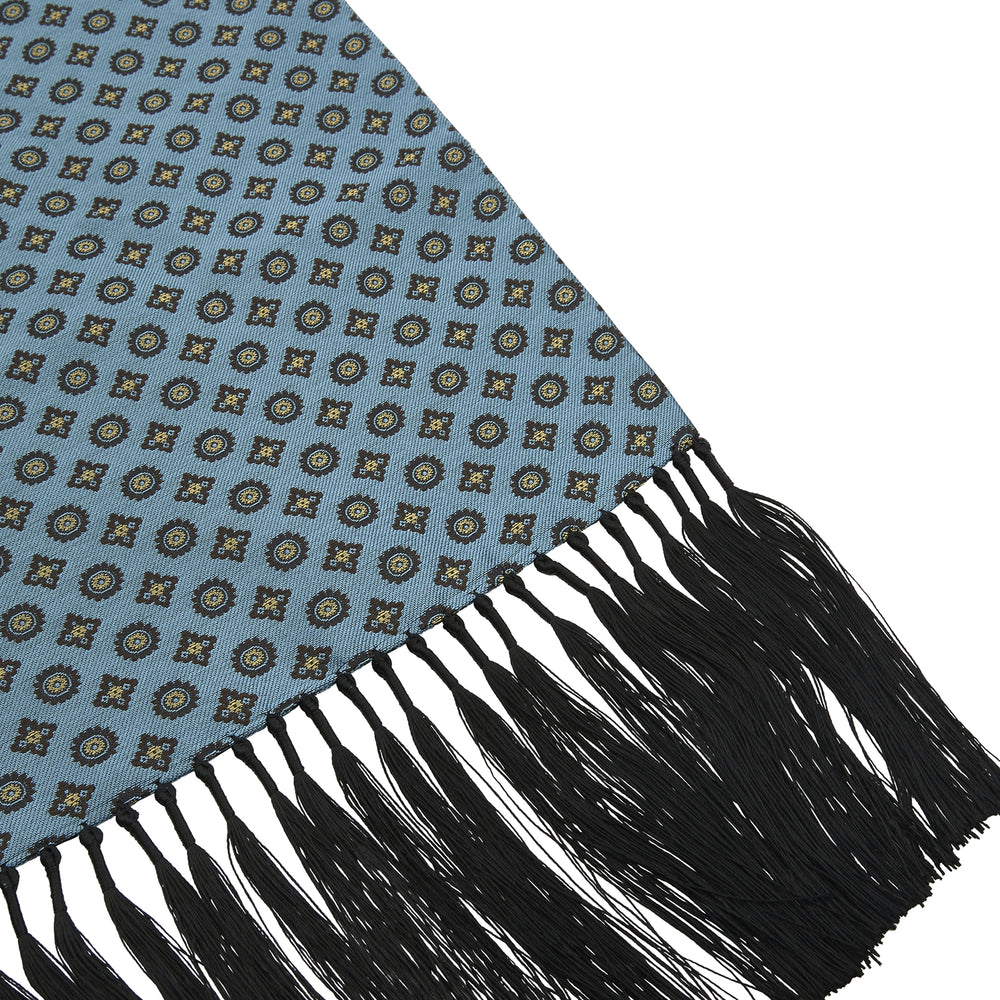 Blue and Yellow Vincent Silk Scarf