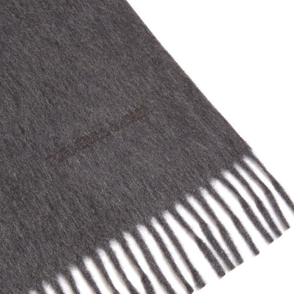 Dark Grey Pure Cashmere Scarf