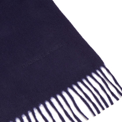 Navy Pure Cashmere Scarf