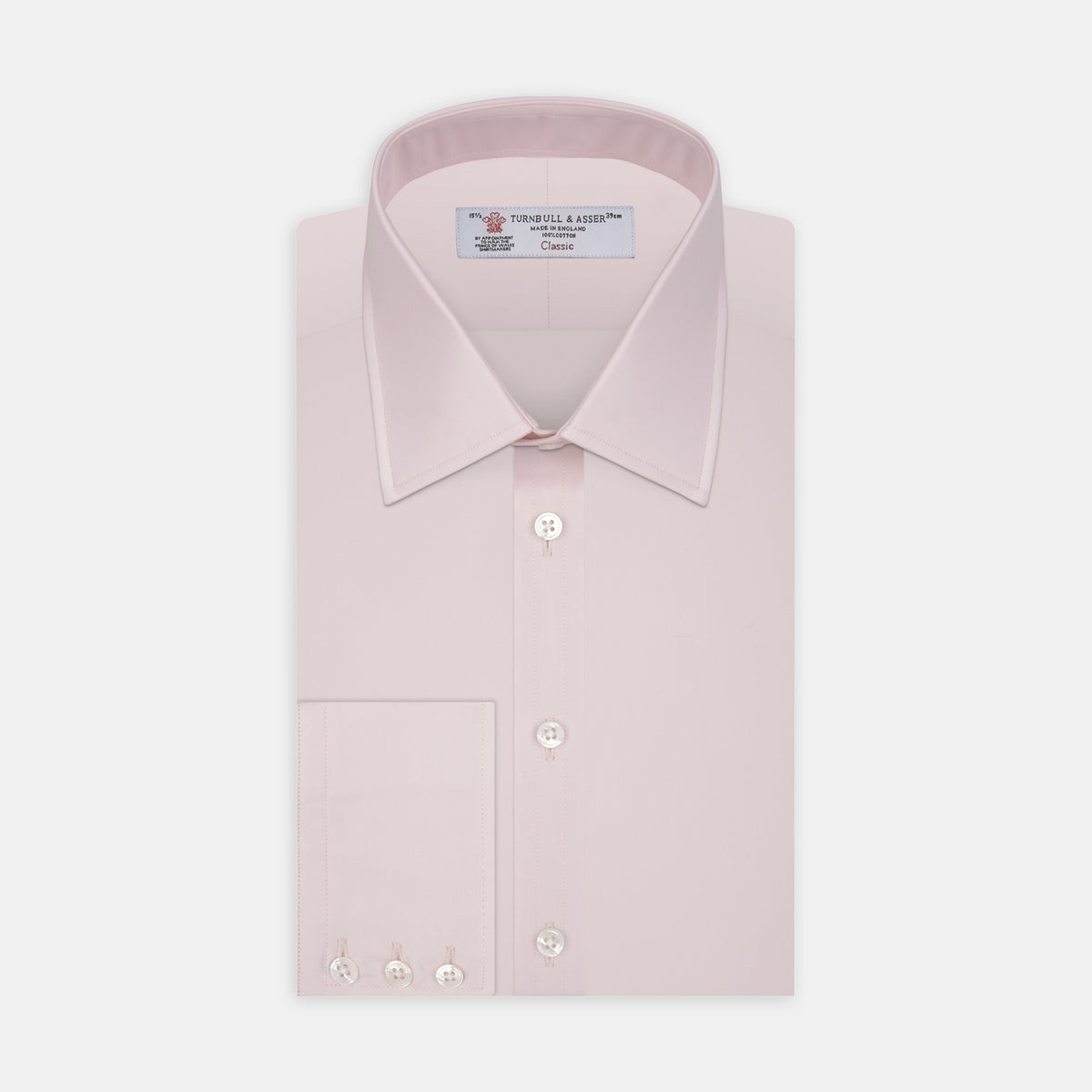 Cotton Shirt T Collar 3 Button Cuffs